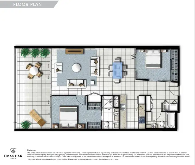 Floorplan of Homely apartment listing, 510/41 Harbour Town Drive, Biggera Waters QLD 4216