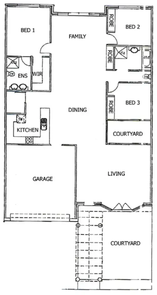 Floorplan of Homely townhouse listing, 62/50 Ellenborough Street, Lyneham ACT 2602