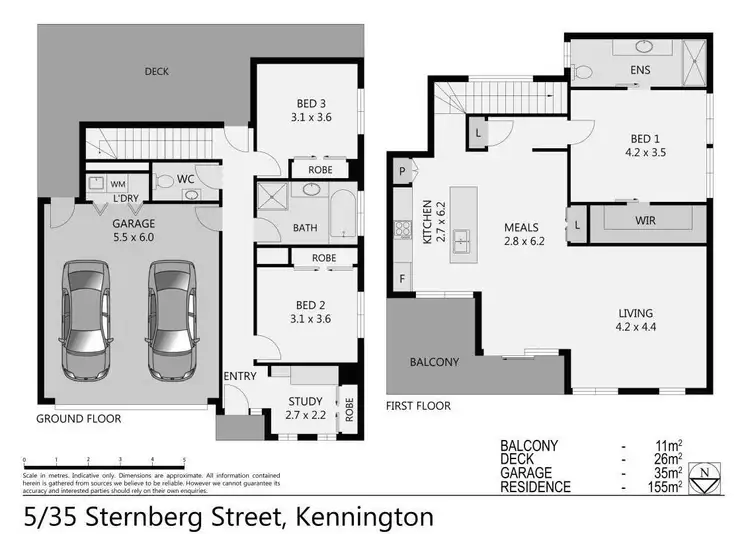 Floorplan of Homely townhouse listing, 5/35 Sternberg Street, Kennington VIC 3550
