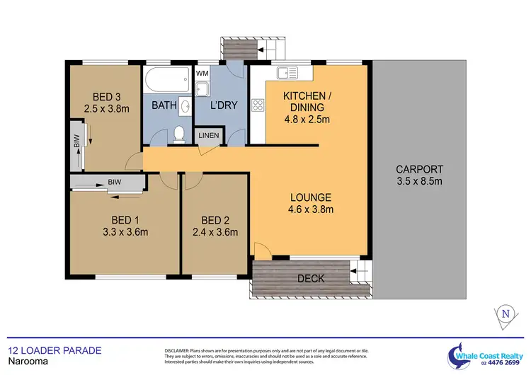 Floorplan of Homely house listing, 12 Loader Parade, Narooma NSW 2546