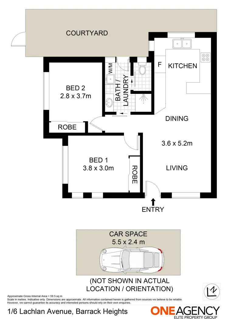 Floorplan of Homely house listing, 1/6 Lachlan Avenue, Barrack Heights NSW 2528