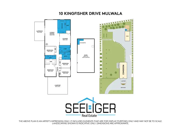 Floorplan of Homely rural property listing, 10 Kingfisher Drive, Mulwala NSW 2647