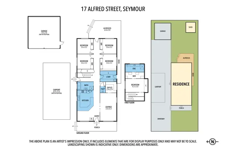 Floorplan of Homely house listing, 17 Alfred Street, Seymour VIC 3660