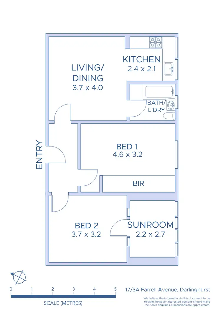 Floorplan of Homely apartment listing, 17/3A Farrell Avenue, Darlinghurst NSW 2010