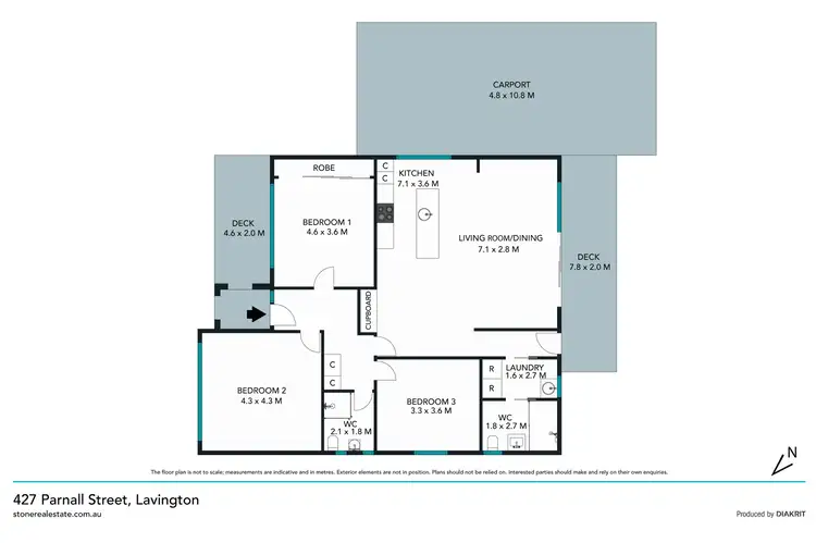 Floorplan of Homely house listing, 427 Parnall Street, Lavington NSW 2641