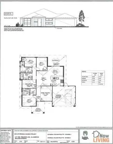 Floorplan of Homely house listing, 9 Tregaron Link, Ellenbrook WA 6069