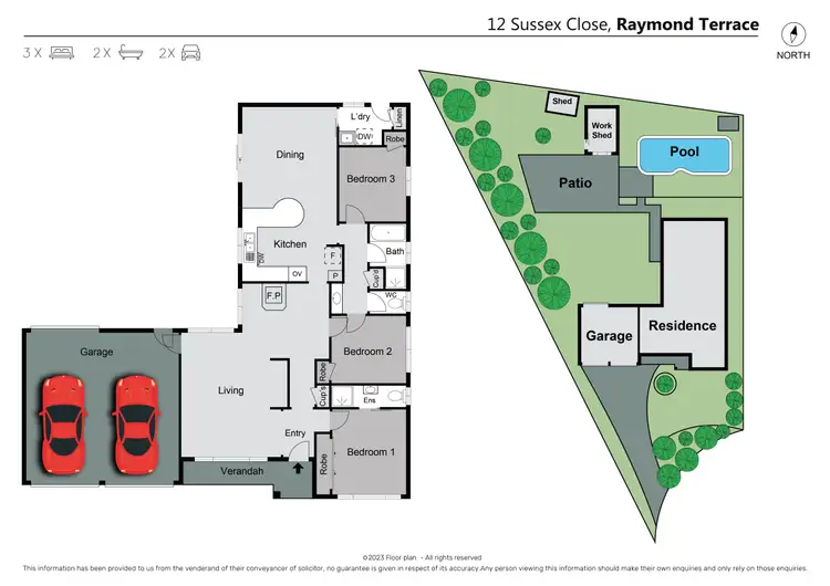 Floorplan of Homely house listing, 12 Sussex Close, Raymond Terrace NSW 2324