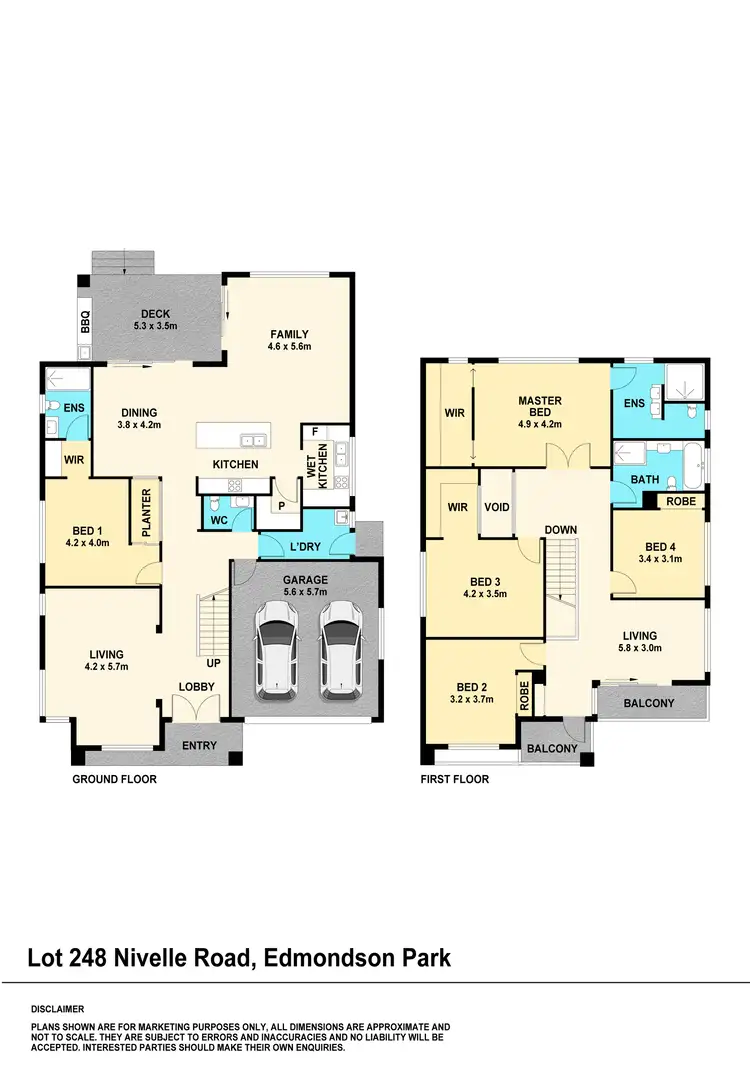 Floorplan of Homely house listing, Lot 248 Nivelle Road, Edmondson Park NSW 2174