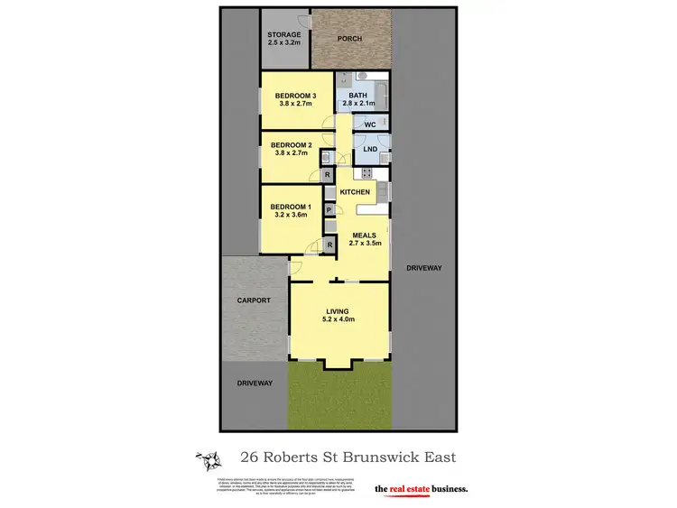 Floorplan of Homely house listing, 26 Roberts Street, Brunswick East VIC 3057