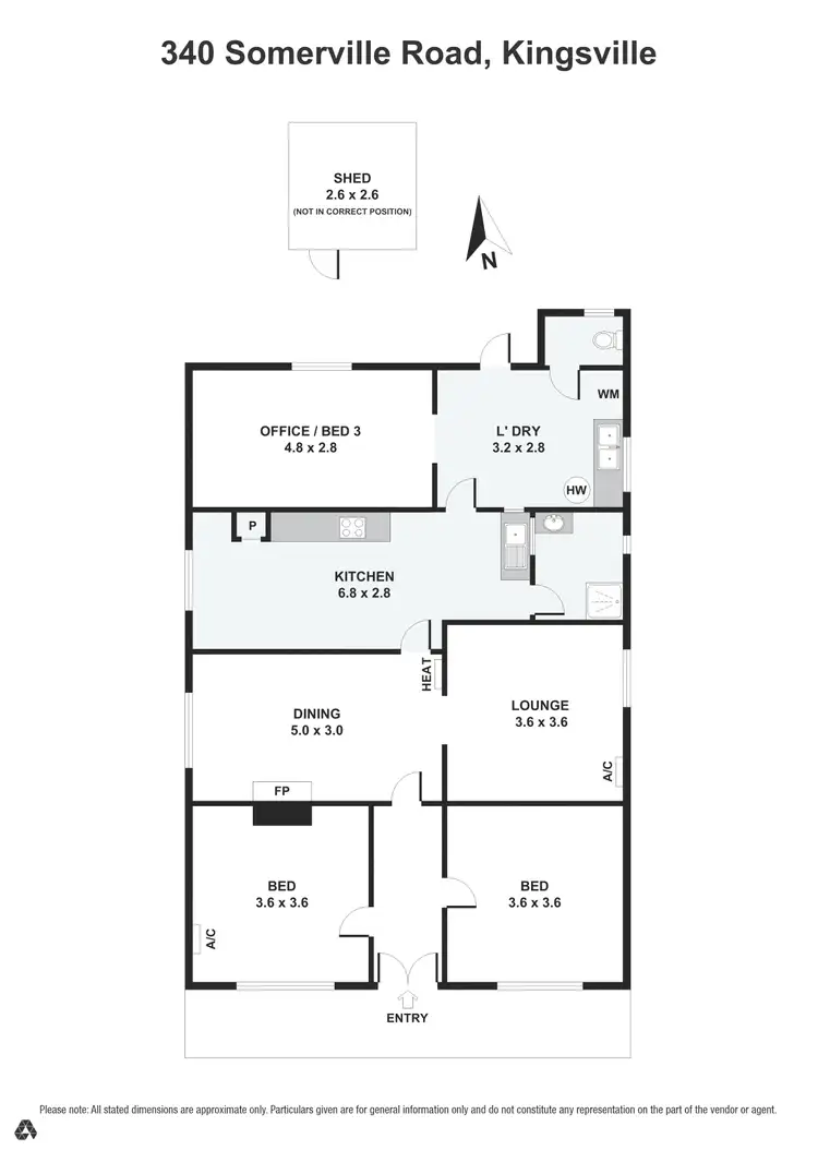 Floorplan of Homely house listing, 340 Somerville Road, Kingsville VIC 3012