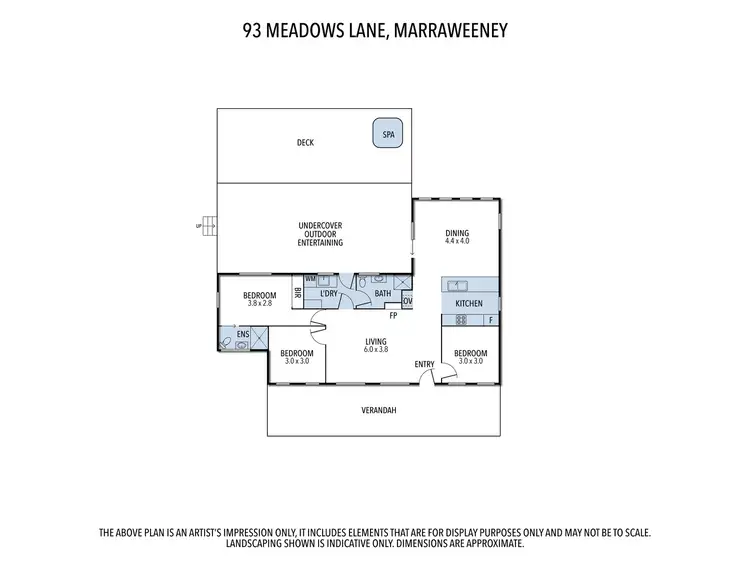 Floorplan of Homely rural property listing, 93 Meadows Lane Marraweeny, Strathbogie VIC 3666