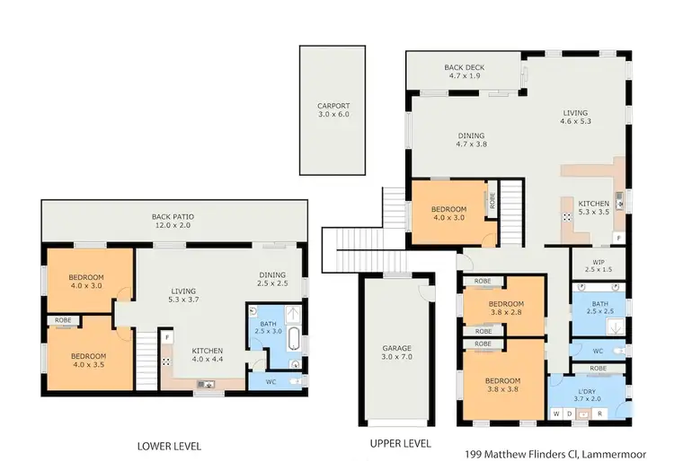 Floorplan of Homely house listing, 199 Matthew Flinders Drive, Lammermoor QLD 4703