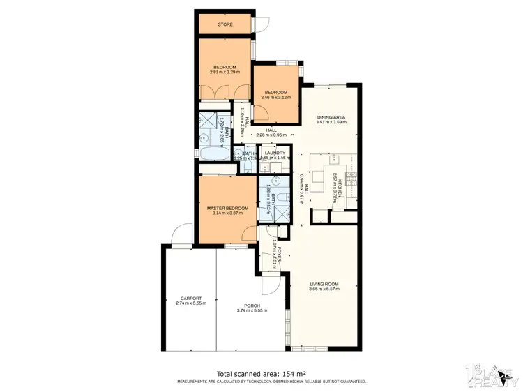 Floorplan of Homely unit listing, Unit 12/1 Waterside Dr, Dudley Park WA 6210