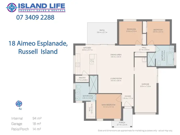 Floorplan of Homely house listing, 18 Aimeo Esplanade, Russell Island QLD 4184