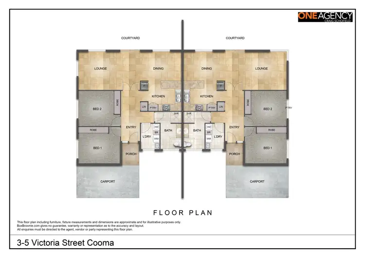 Floorplan of Homely block of units listing, 3 Victoria Street, Cooma NSW 2630