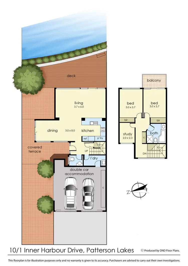 Floorplan of Homely townhouse listing, 10/1 Inner Harbour Drive, Patterson Lakes VIC 3197
