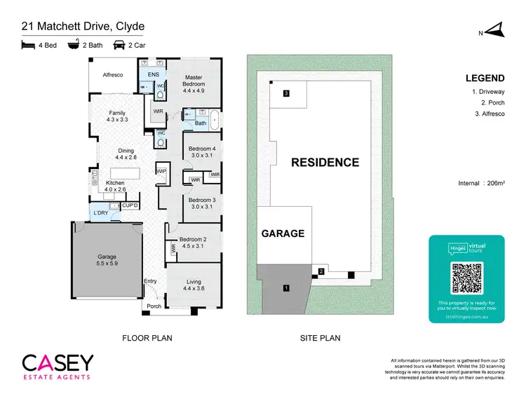 Floorplan of Homely house listing, 21 Matchett Drive, Clyde VIC 3978