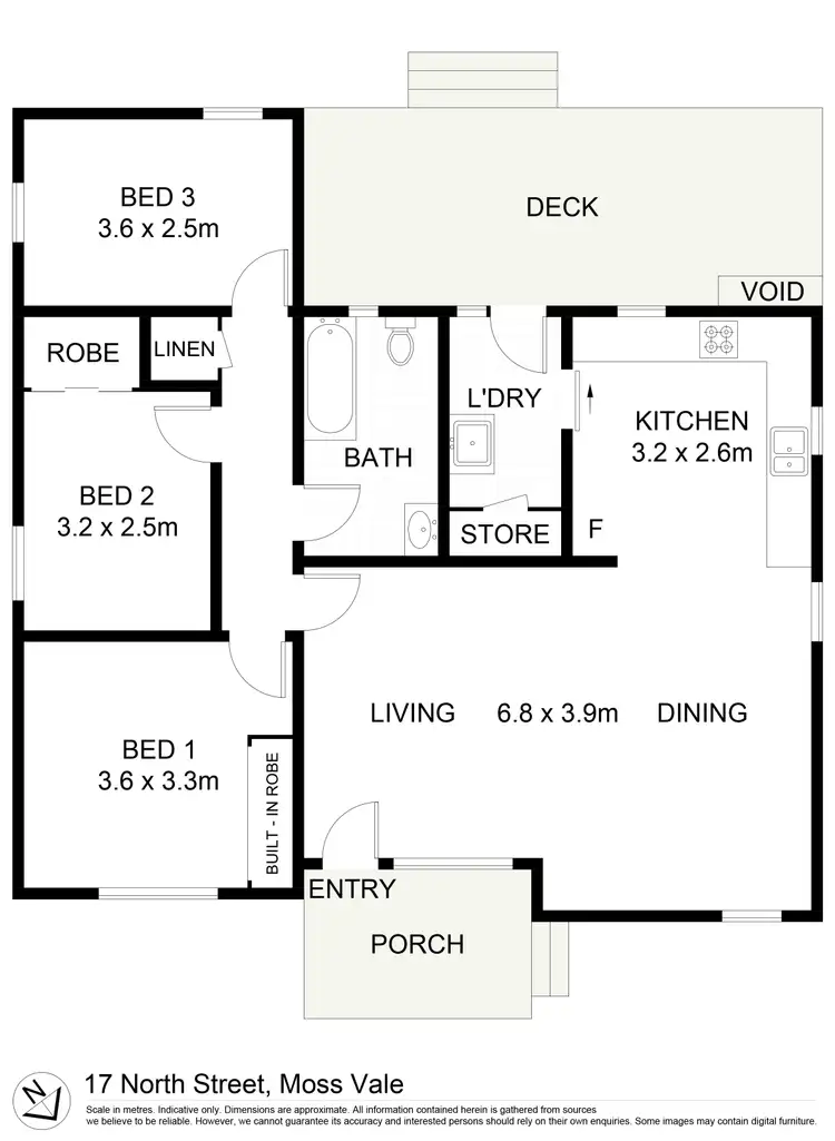 Floorplan of Homely house listing, 17 North Street, Moss Vale NSW 2577