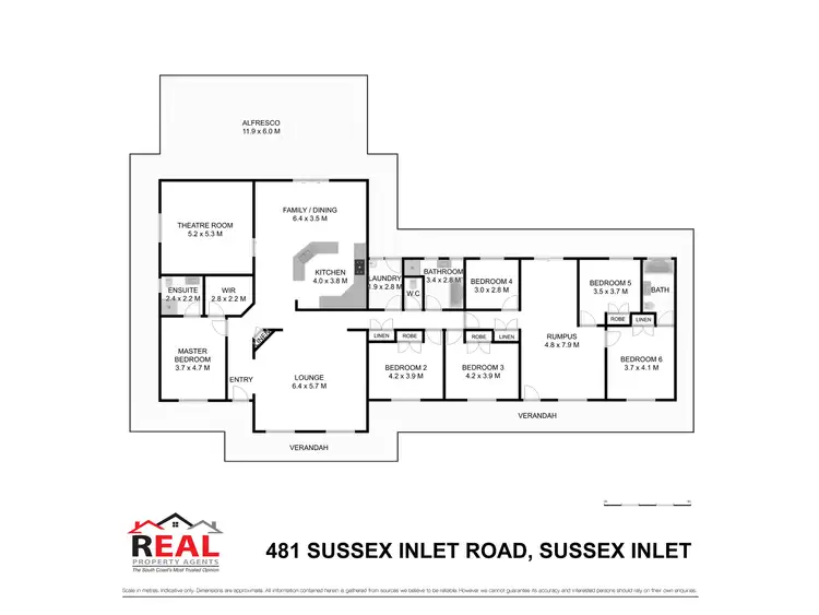 Floorplan of Homely rural property listing, 481 Sussex Inlet Road, Sussex Inlet NSW 2540