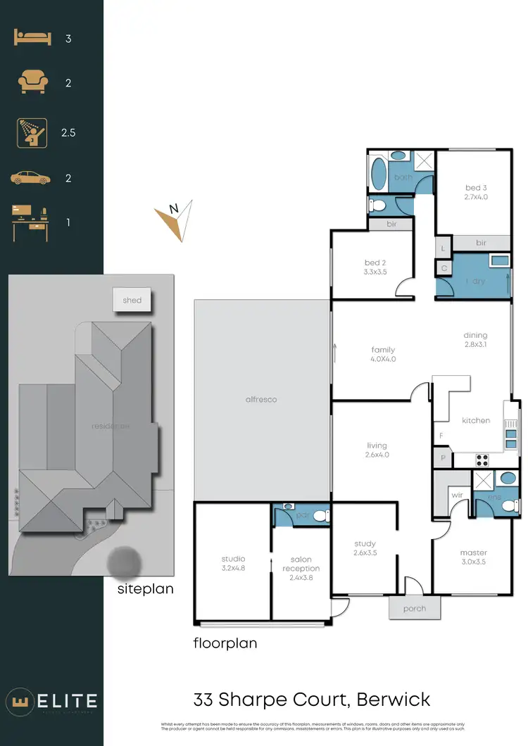 Floorplan of Homely house listing, 33 Sharpe Court, Berwick VIC 3806