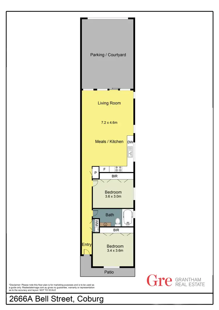 Floorplan of Homely house listing, 266A Bell Street, Coburg VIC 3058