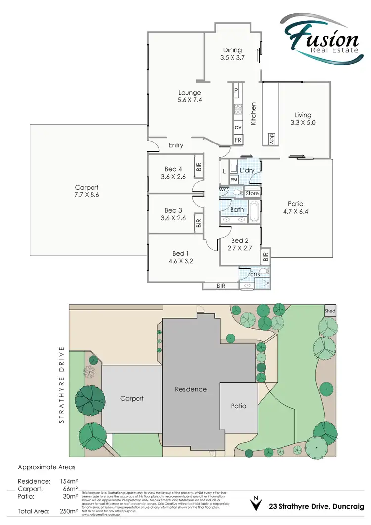 Floorplan of Homely house listing, 23 Strathyre Drive, Duncraig WA 6023