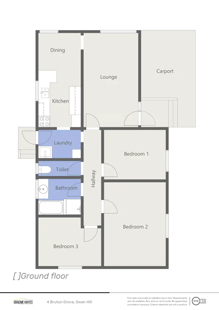 Floorplan of Homely house listing, 4 Bruton Grove, Swan Hill VIC 3585