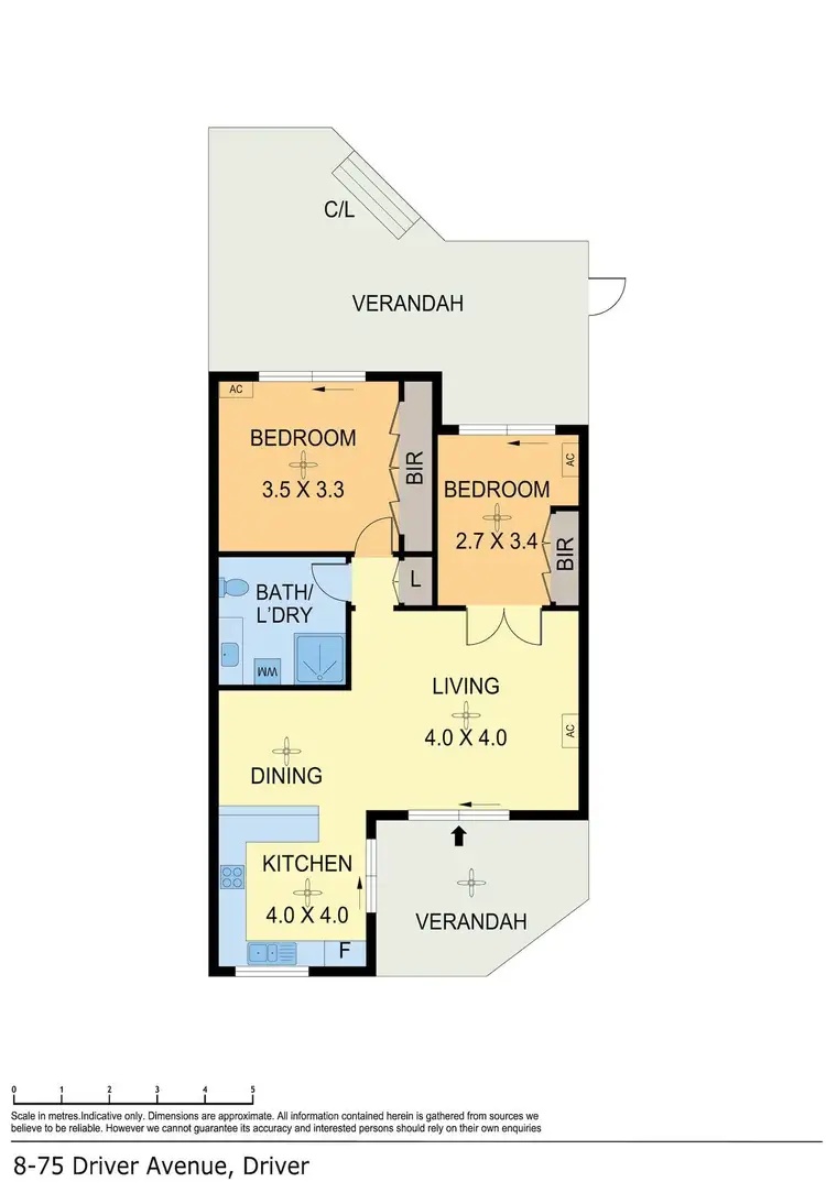 Floorplan of Homely unit listing, 8/75 Driver Avenue, Driver NT 830