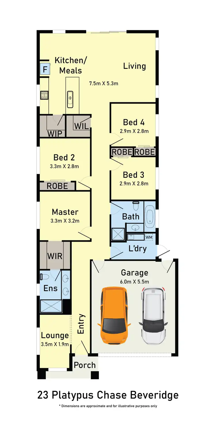 Floorplan of Homely house listing, 23 Platypus Chase, Beveridge VIC 3753