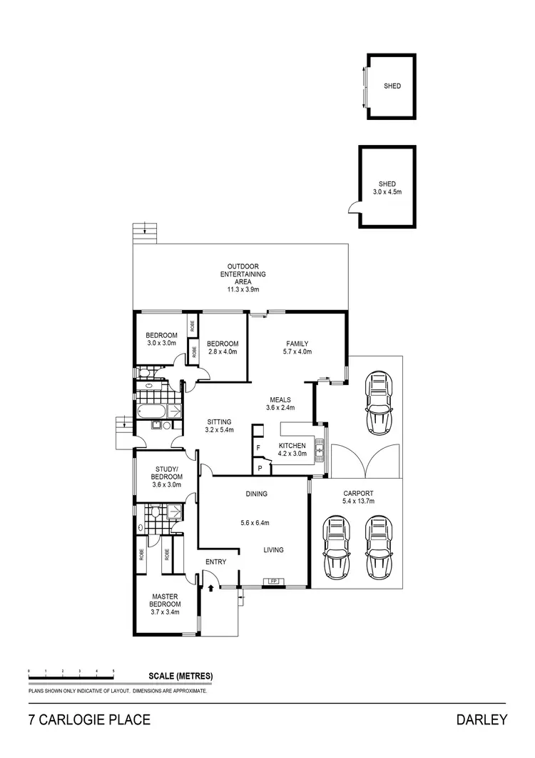 Floorplan of Homely house listing, 7 Carlogie Place, Darley VIC 3340