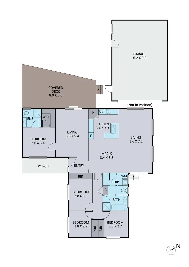 Floorplan of Homely house listing, 19 Heathmere Crescent, Endeavour Hills VIC 3802