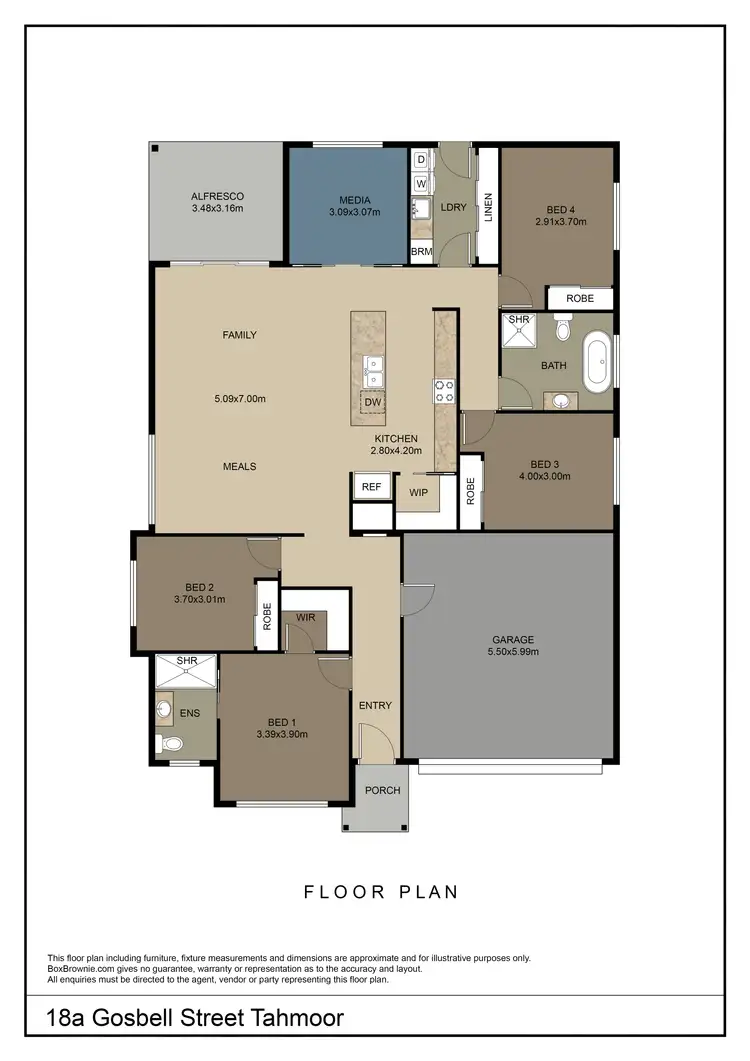 Floorplan of Homely house listing, 18a Gosbell Street, Tahmoor NSW 2573