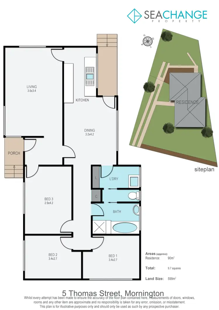 Floorplan of Homely house listing, 5 Thomas Street, Mornington VIC 3931