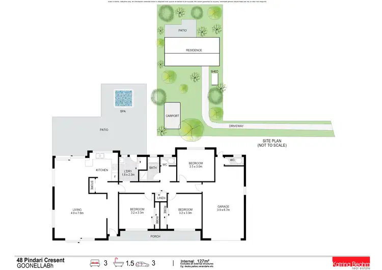 Floorplan of Homely house listing, 48 Pindari Crescent, Goonellabah NSW 2480