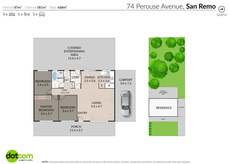 Floorplan of Homely house listing, 74 Perouse Avenue, San Remo NSW 2262