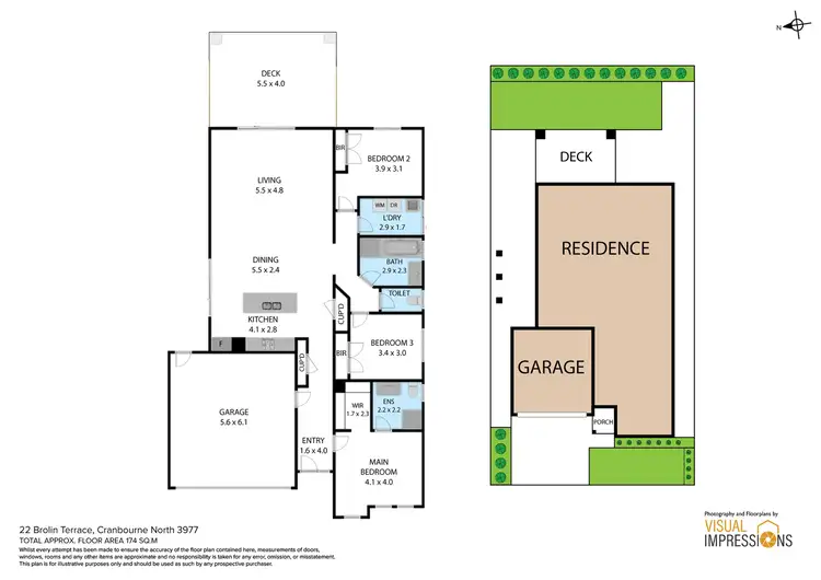 Floorplan of Homely house listing, 22 Brolin Terrace, Cranbourne North VIC 3977