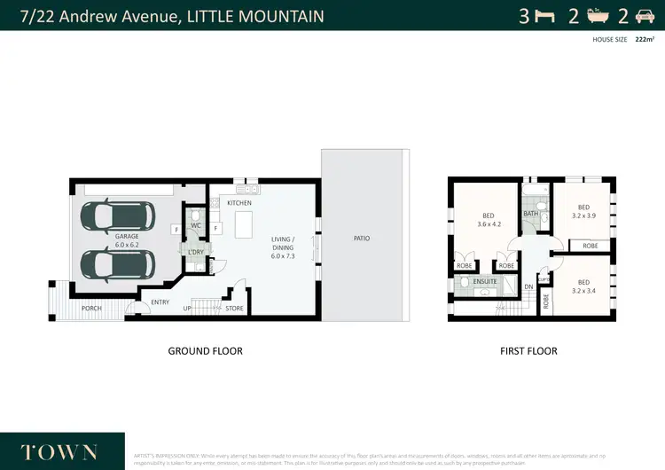 Floorplan of Homely townhouse listing, 7/22 Andrew Avenue, Little Mountain QLD 4551