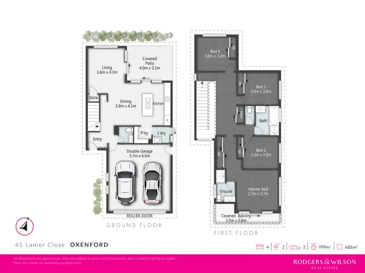 Floorplan of Homely house listing, 45 Lanier Close, Oxenford QLD 4210