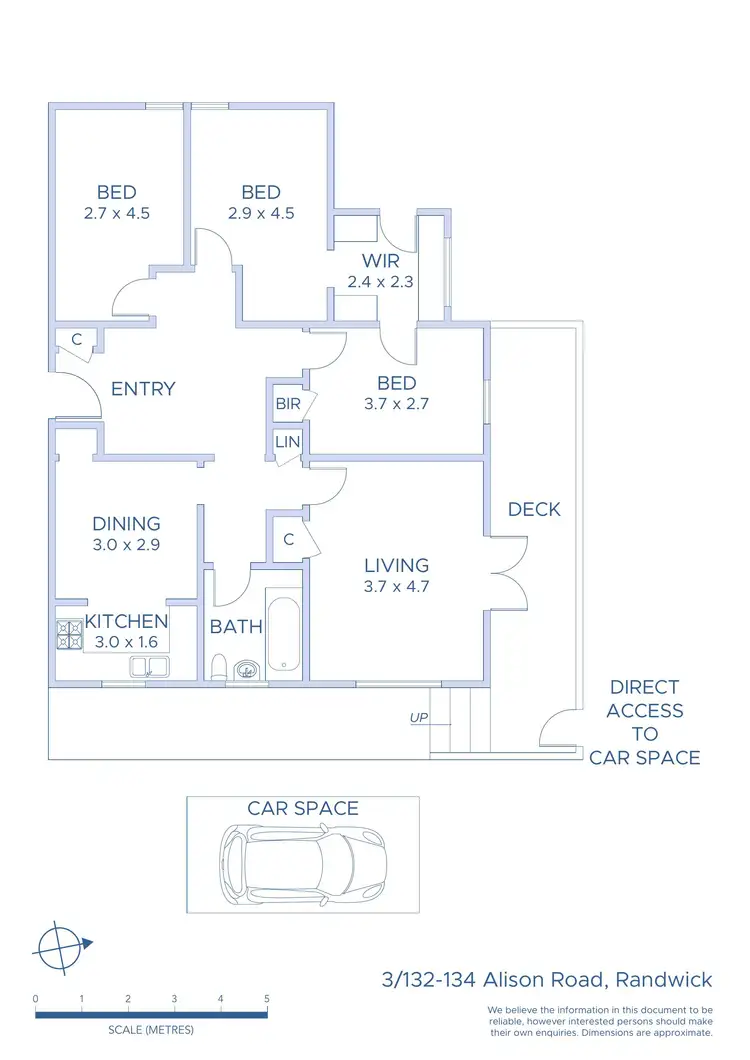 Floorplan of Homely apartment listing, 3/132 Alison Road, Randwick NSW 2031