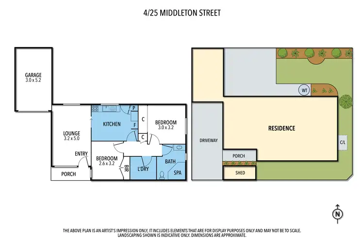 Floorplan of Homely unit listing, 4/25 Middleton Street, Shepparton VIC 3630
