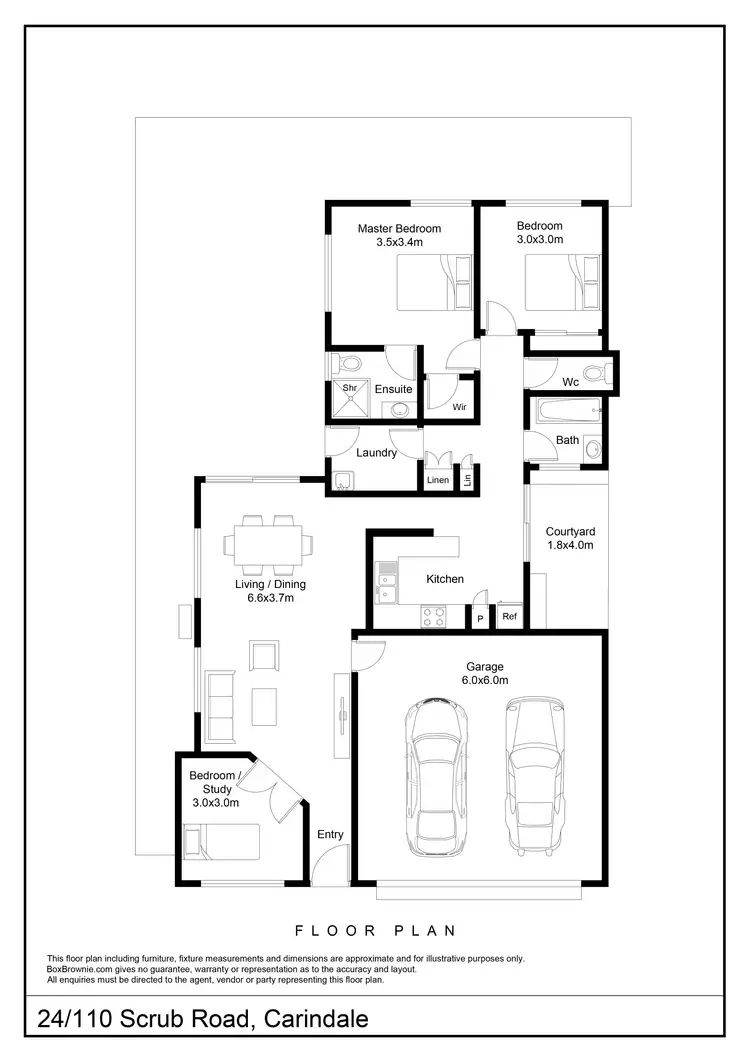 Floorplan of Homely house listing, 24/110 Scrub Road, Carindale QLD 4152