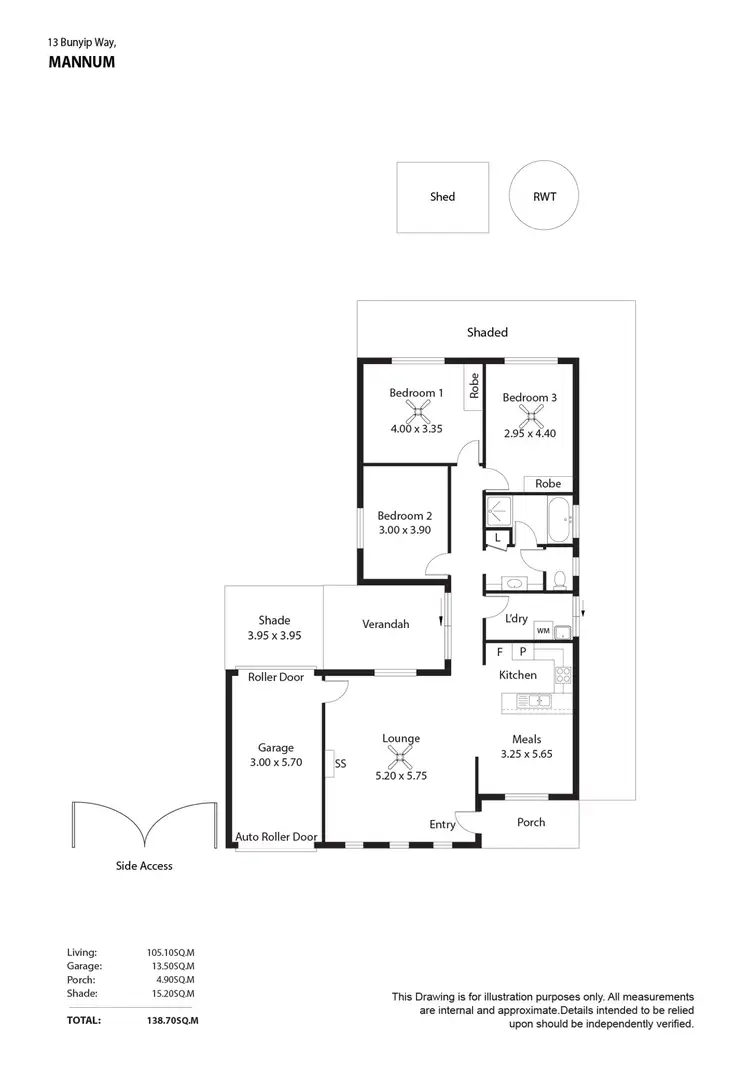 Floorplan of Homely house listing, 13 Bunyip Way, Mannum SA 5238