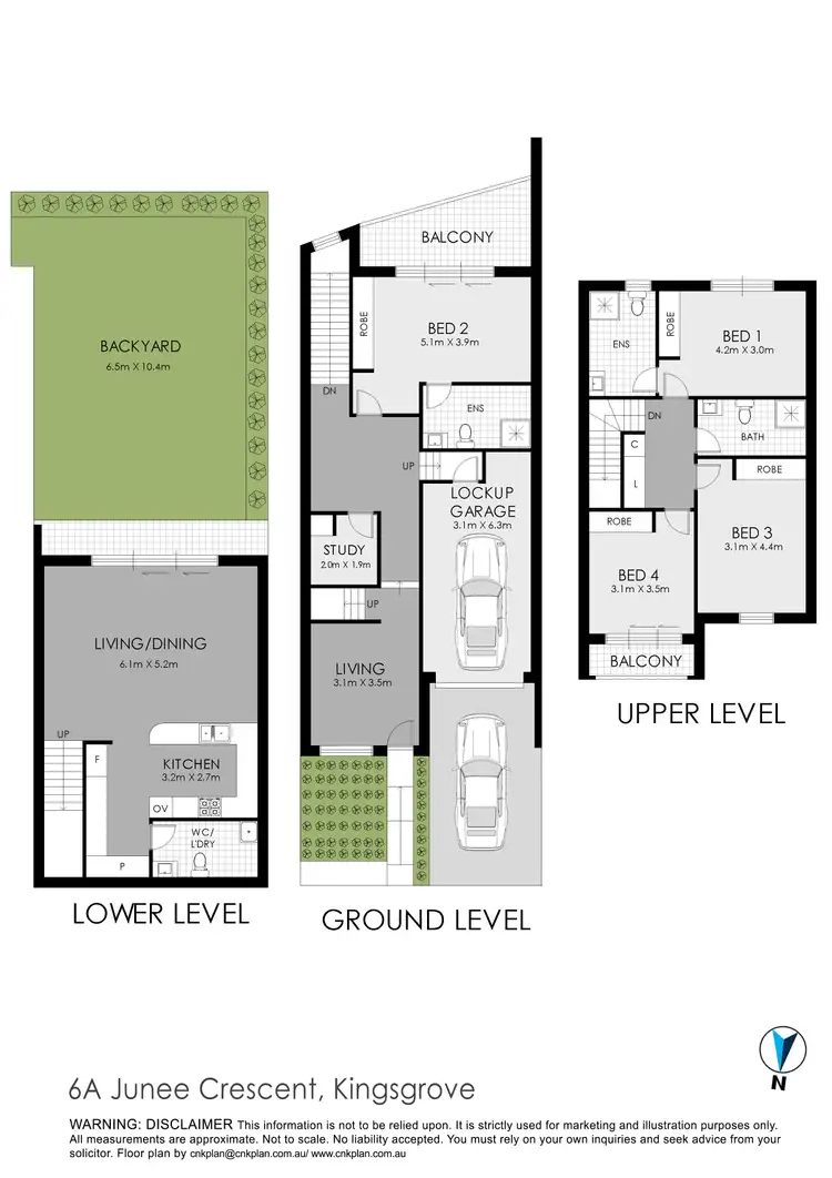 Floorplan of Homely townhouse listing, 4-6 Junee Crescent, Kingsgrove NSW 2208