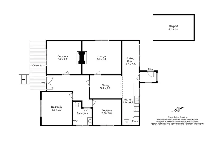 Floorplan of Homely house listing, 18 Turrung Street, Cooee TAS 7320