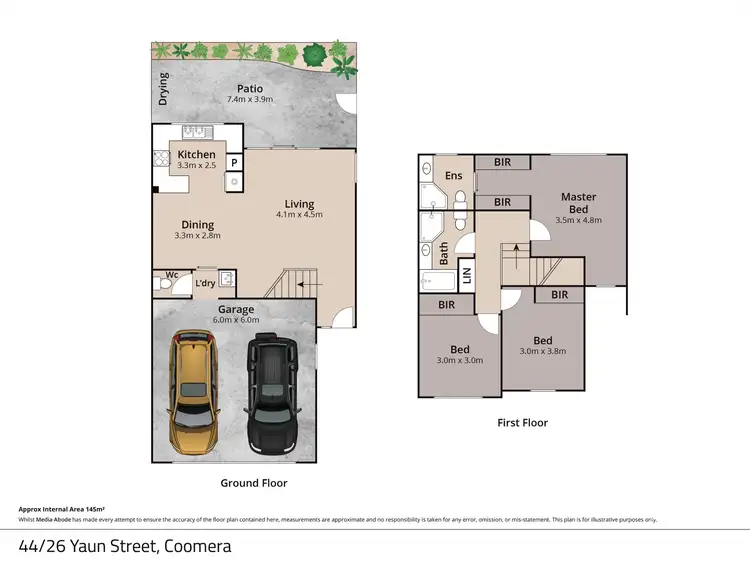 Floorplan of Homely townhouse listing, 44/26 Yaun Street, Coomera QLD 4209