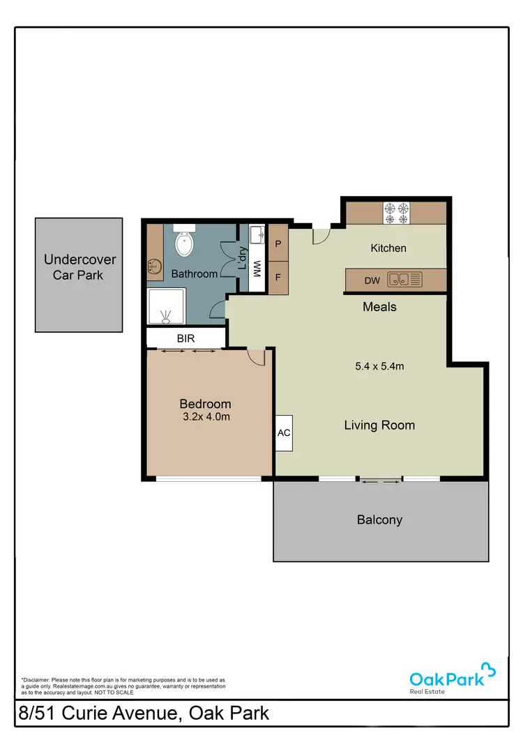 Floorplan of Homely apartment listing, 8/51 Curie Avenue, Oak Park VIC 3046