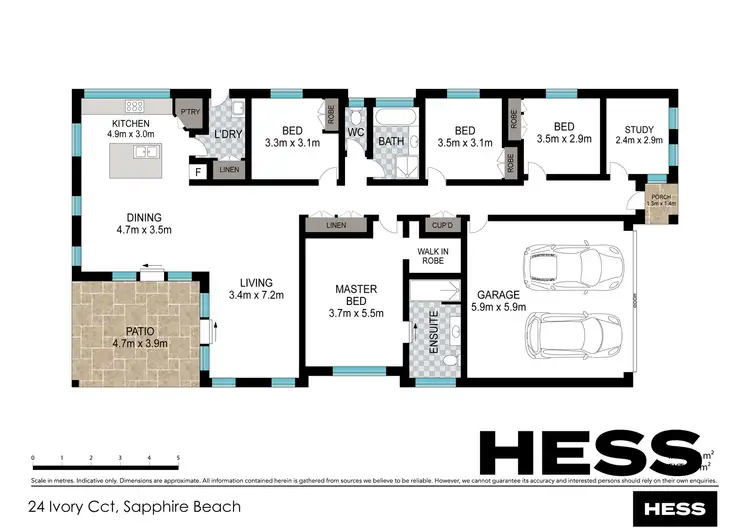 Floorplan of Homely house listing, 24 Ivory Circuit, Sapphire Beach NSW 2450