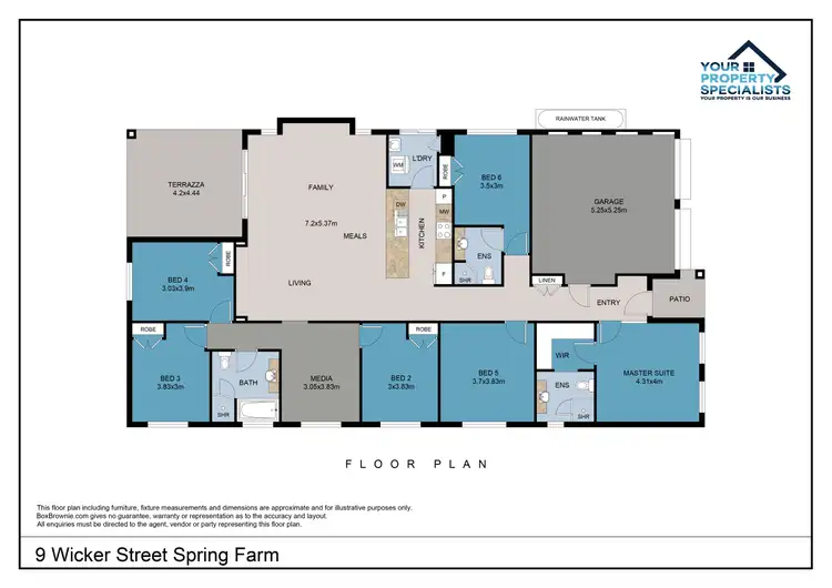 Floorplan of Homely house listing, 9 Wicker Street, Spring Farm NSW 2570