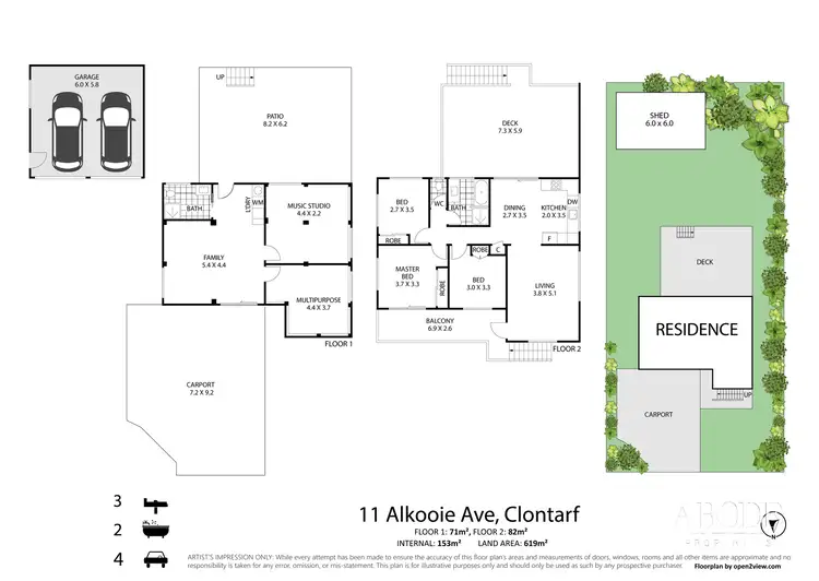 Floorplan of Homely house listing, 11 Alkooie Avenue, Clontarf QLD 4019
