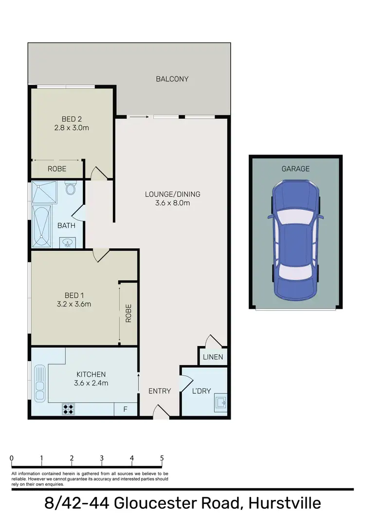 Floorplan of Homely apartment listing, 8/42 Gloucester Road, Hurstville NSW 2220